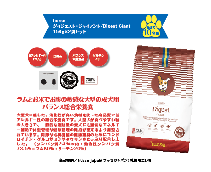 husse　ダイジェスト・ジャイアント/Digest Giant　150g×2袋セット　　抽選10名様